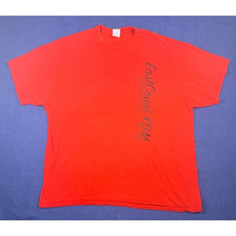 East Coast KDM Korean Car Meet T Shirt Mens 2XL Red Hyundai Kia Gildan
